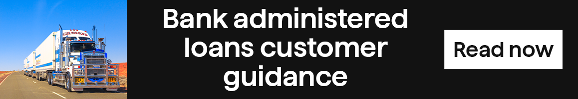 A banner linking to the Economic Resilience Program customer guidance.