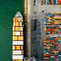 Cargo ship in Sydney