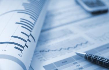 Corporate document close up