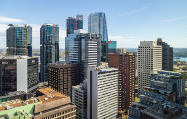A photo of the Sydney city skyline.