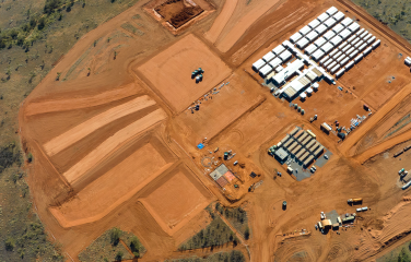 An aerial photo of the Nolans Project.