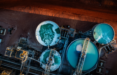A photo of a lithium processing facility at Liontown Resources' Kathleen Valley Lithium Project.
